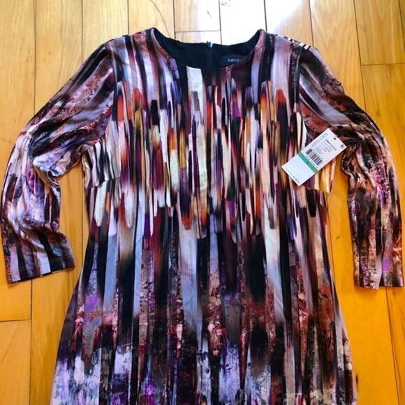 KAREN KANE AMBER WAVES SHEATH DRESS L NWT - Picture 4 of 9